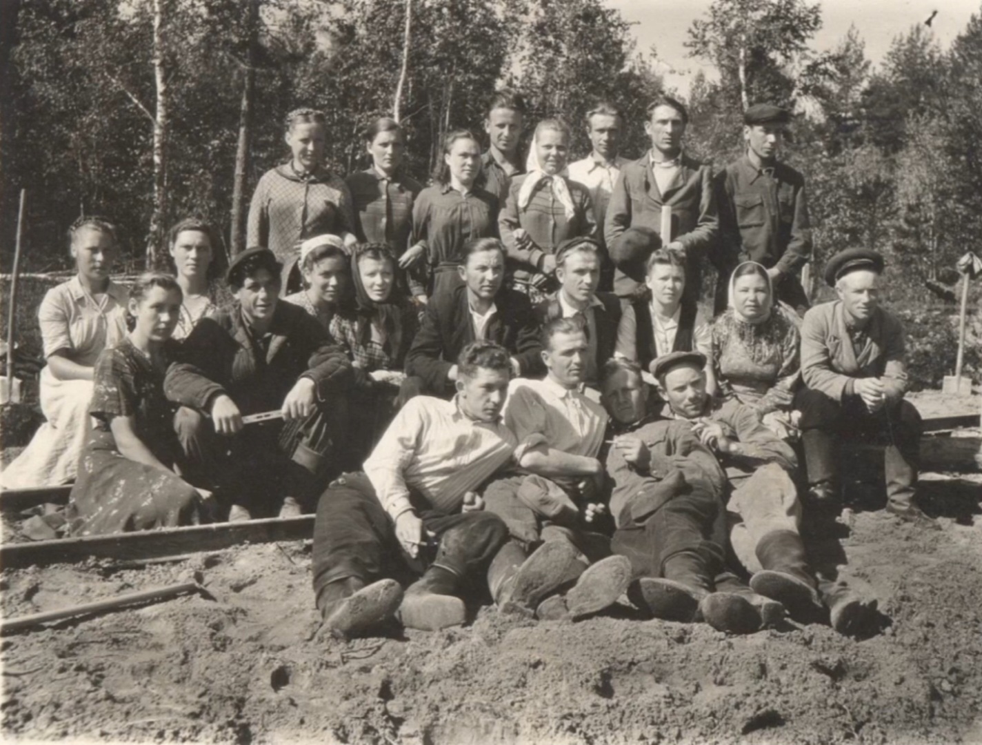 Узкоколейная железная дорога Мещерского торфопредприятия исторические фотографии