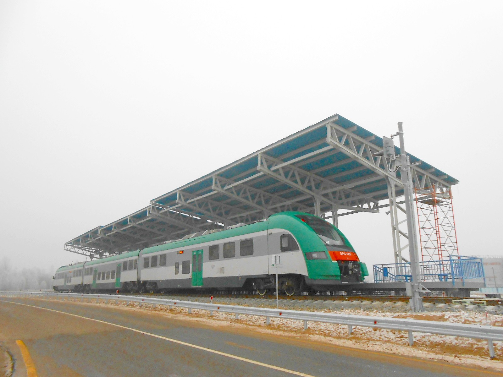 Железнодорожная линия Смолевичи — Шеметово — Национальный аэропорт Минск  —  фотографии, сделанные в 2014 году (часть 2)