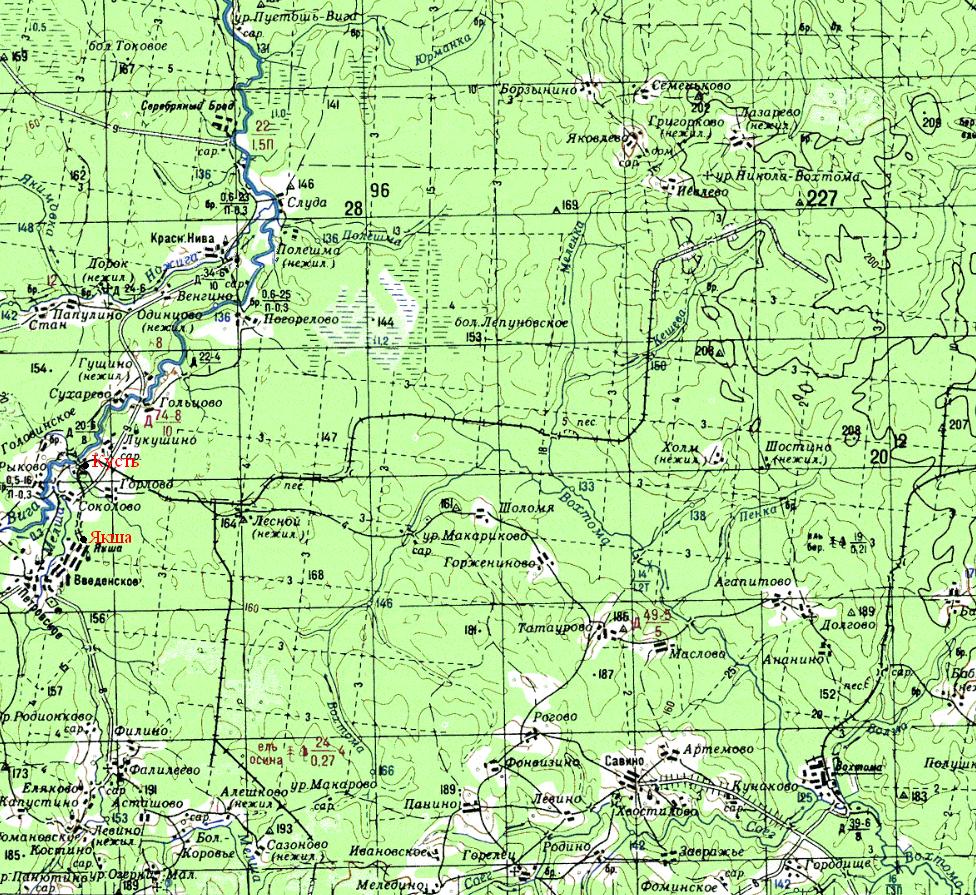 Введенская узкоколейная железная дорога — схемы и топографические карты