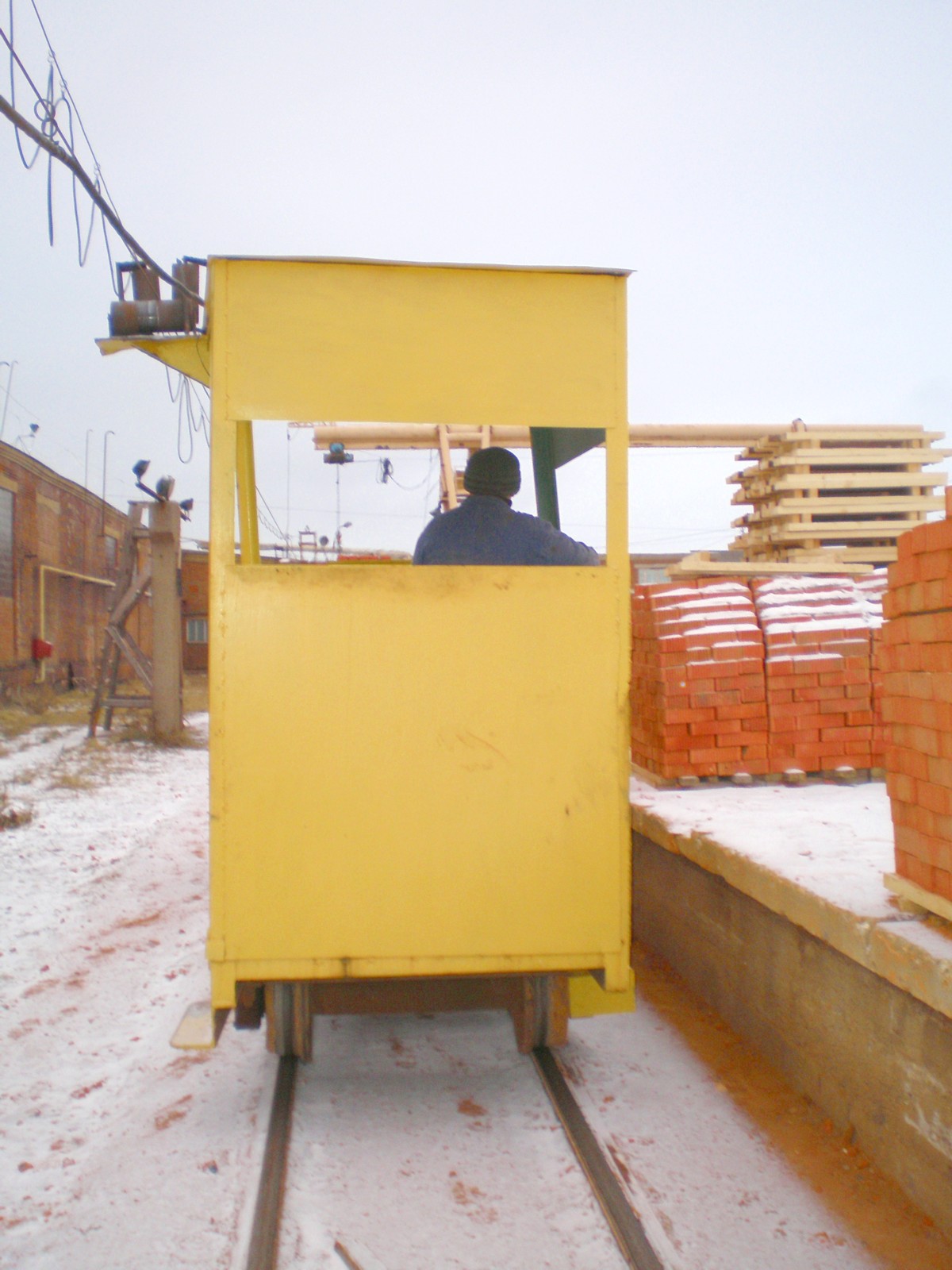 Узкоколейная железная дорога завода «Клинстройдеталь» — фотографии рельсовых путей колеи 900 мм, сделанные в 2007 году (часть 2)