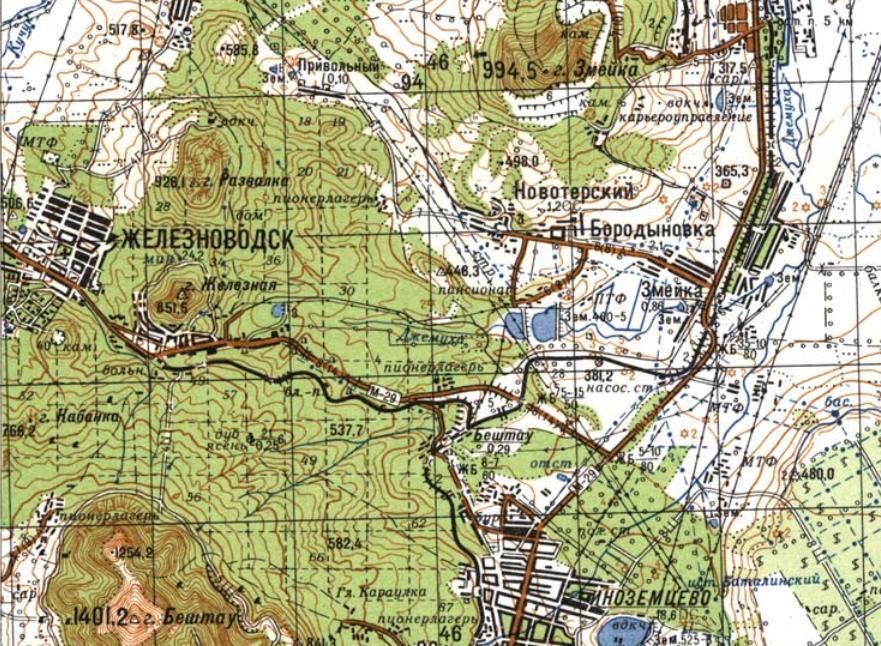 Железнодорожная линия Бештау —   Железноводск