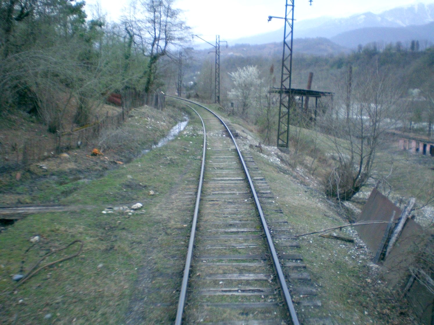 Абхазская железная дорога — фотографии, сделанные в 2008 году (часть 10)