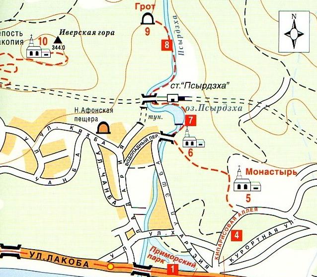 Узкоколейная железная дорога в Новоафонской пещере