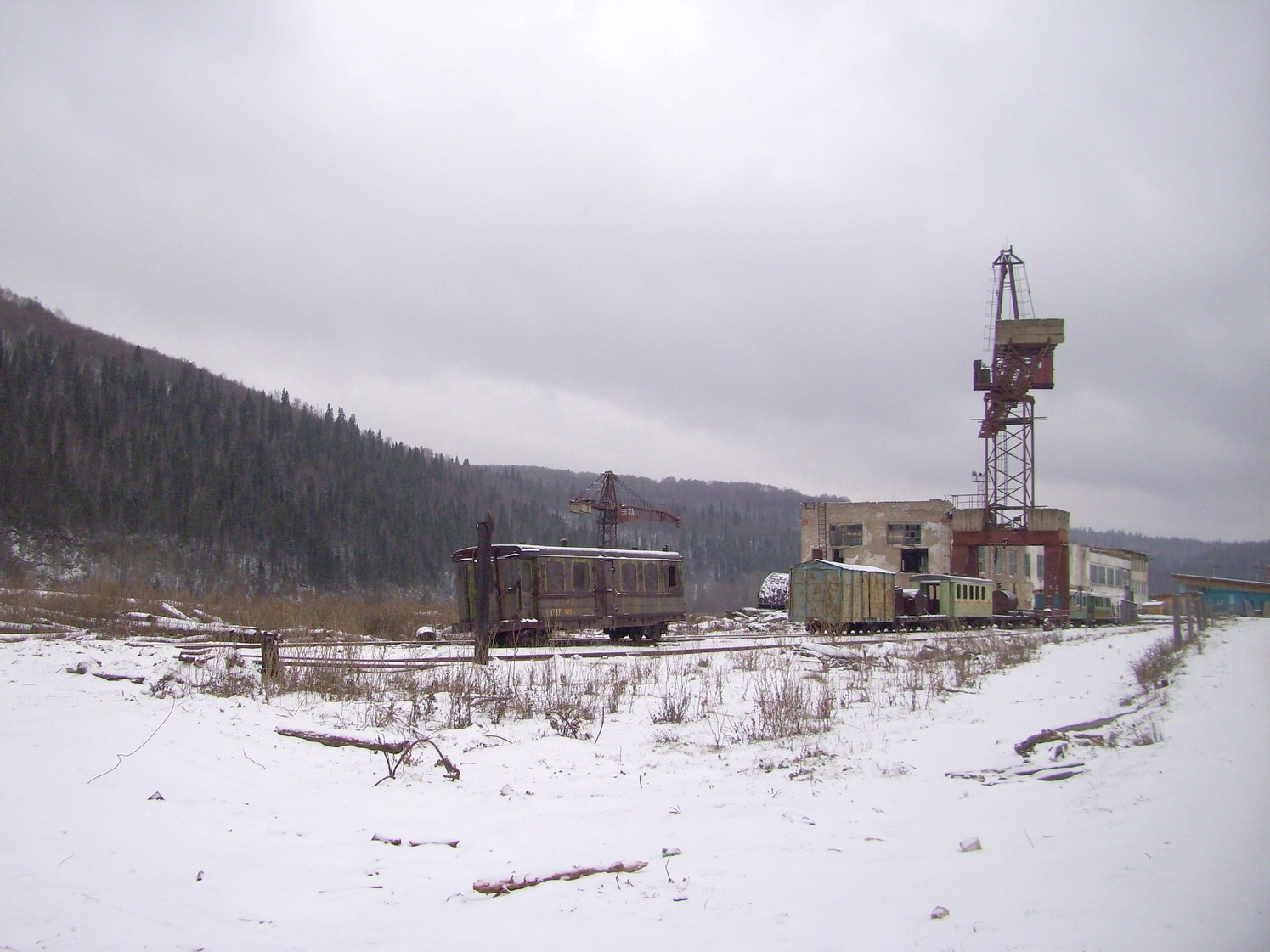 Яман-Елгинская узкоколейная железная дорога — фотографии, сделанные в 2009 году (часть 1)