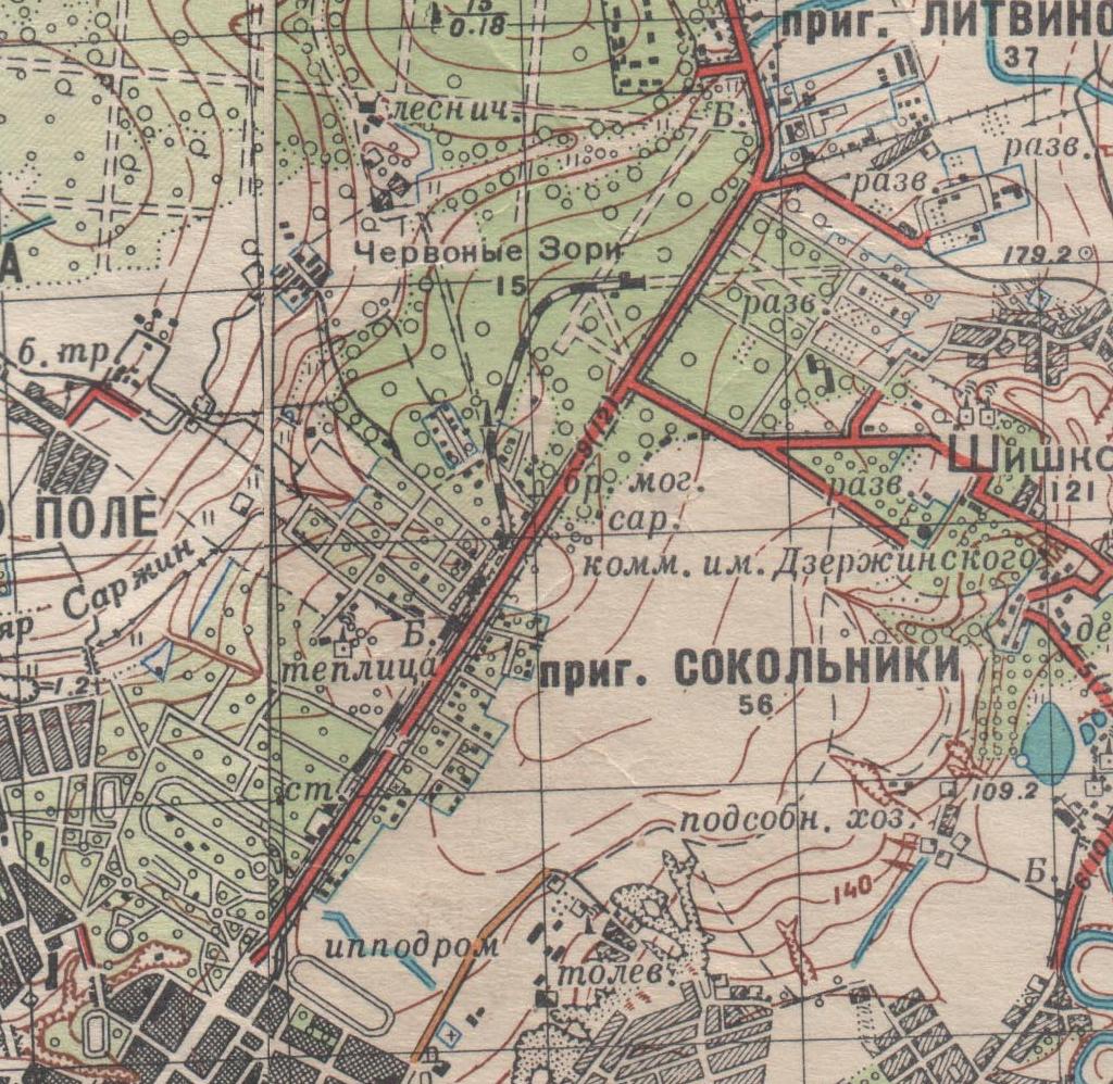 Малая Южная (Харьковская) детская железная дорога  -  схемы и топографические карты