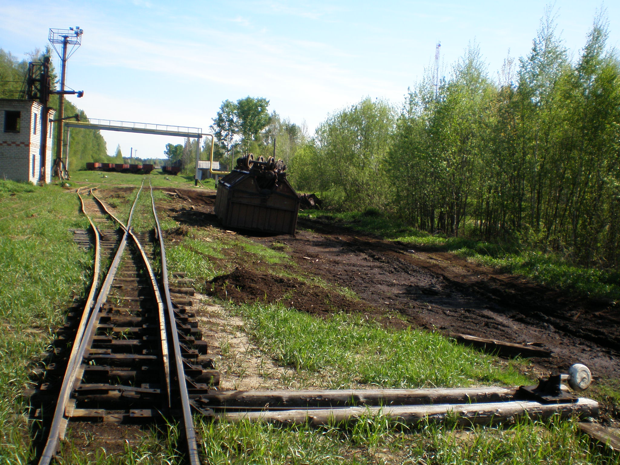Узкоколейная железная дорога  Пищальского торфопредприятия —  фотографии, сделанные в 2008 году (часть 6)