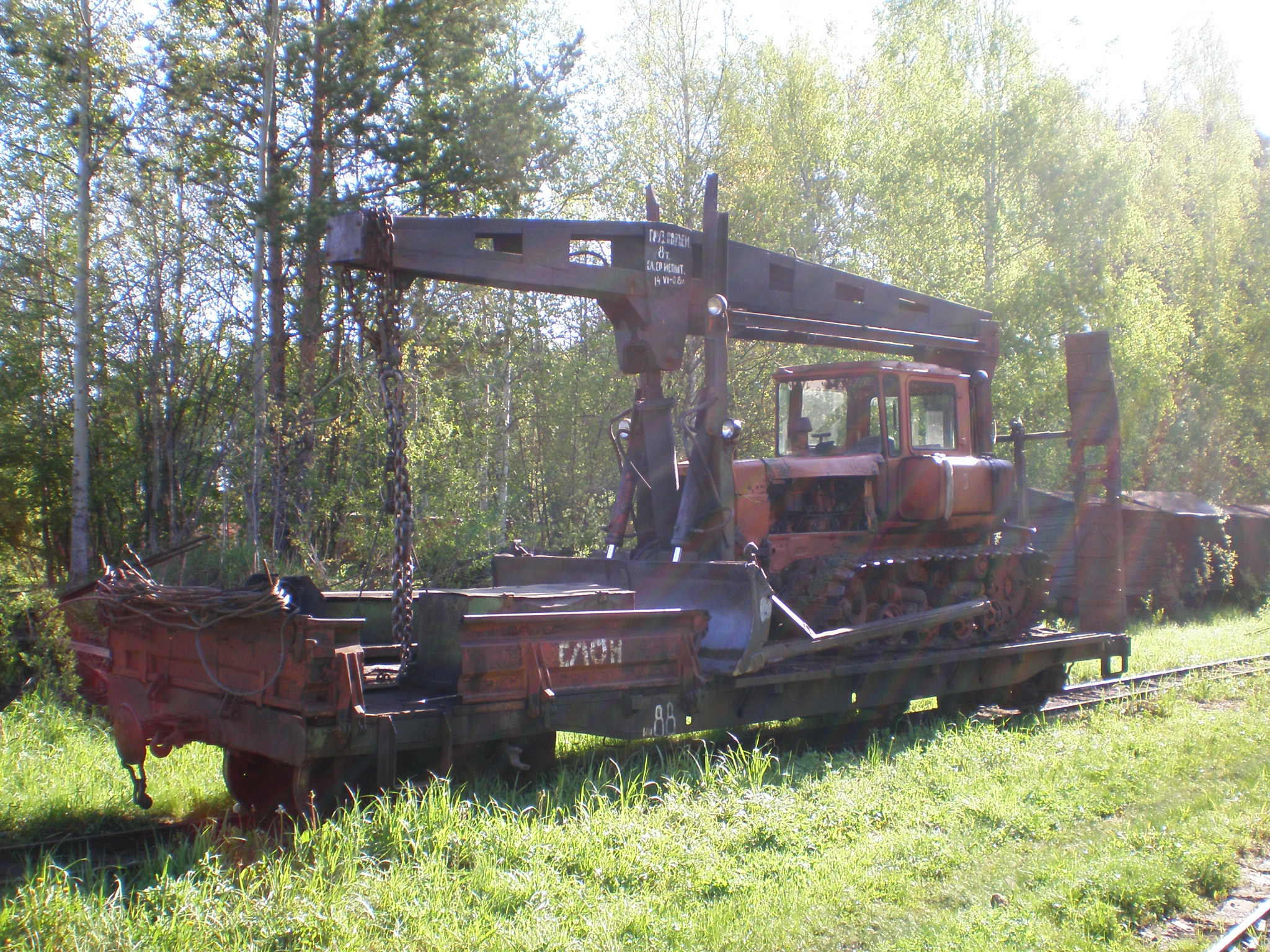 Узкоколейная железная дорога  Пищальского торфопредприятия —  фотографии, сделанные в 2008 году (часть 3)