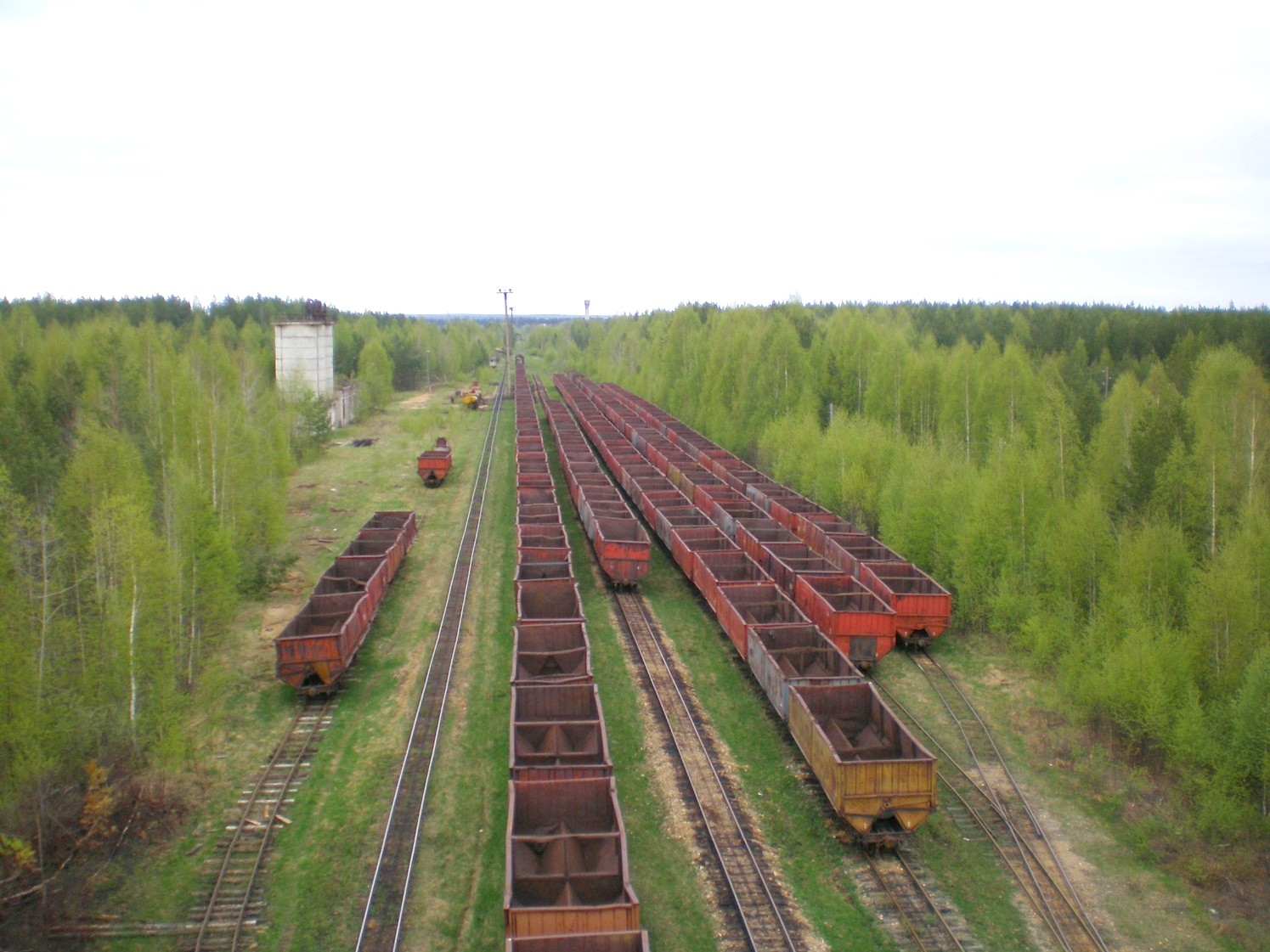 Узкоколейная железная дорога Дымного торфопредприятия   —  фотографии, сделанные в 2008 году (часть 8)