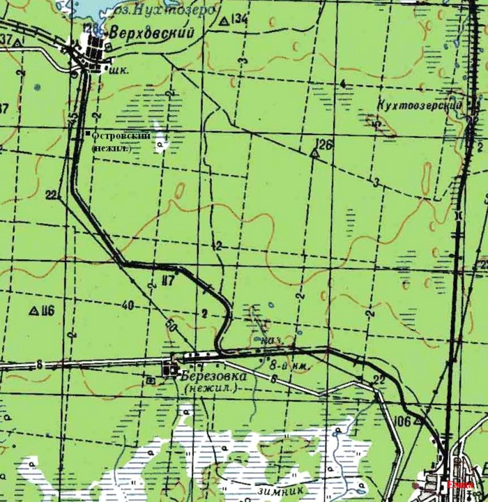 Железнодорожная линия Емца — Верховский