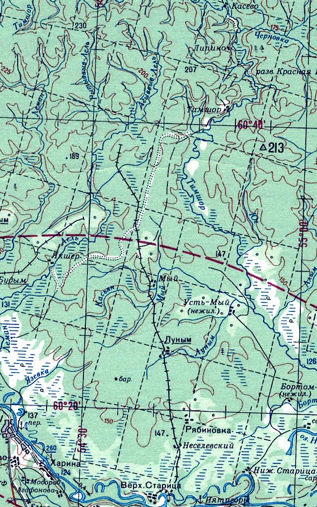 Мысовская узкоколейная железная дорога -   топографические карты