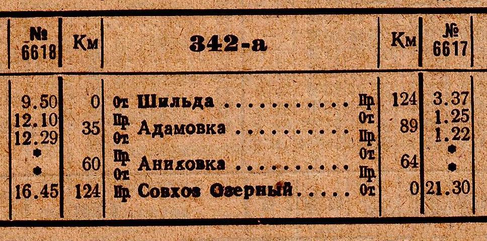 Узкоколейная железная дорога Шильда — Совхоз Озёрный