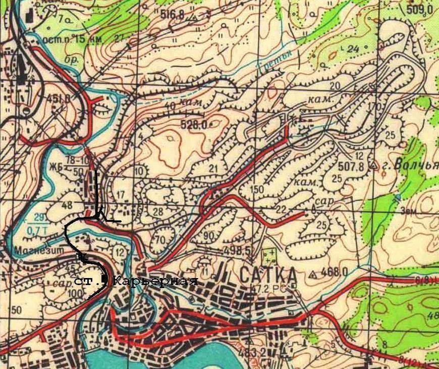 Узкоколейная железная дорога комбината «Магнезит» (город Сатка)