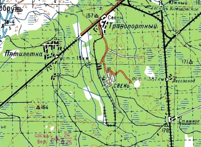 Узкоколейная железная дорога Брянского торфопредприятия
