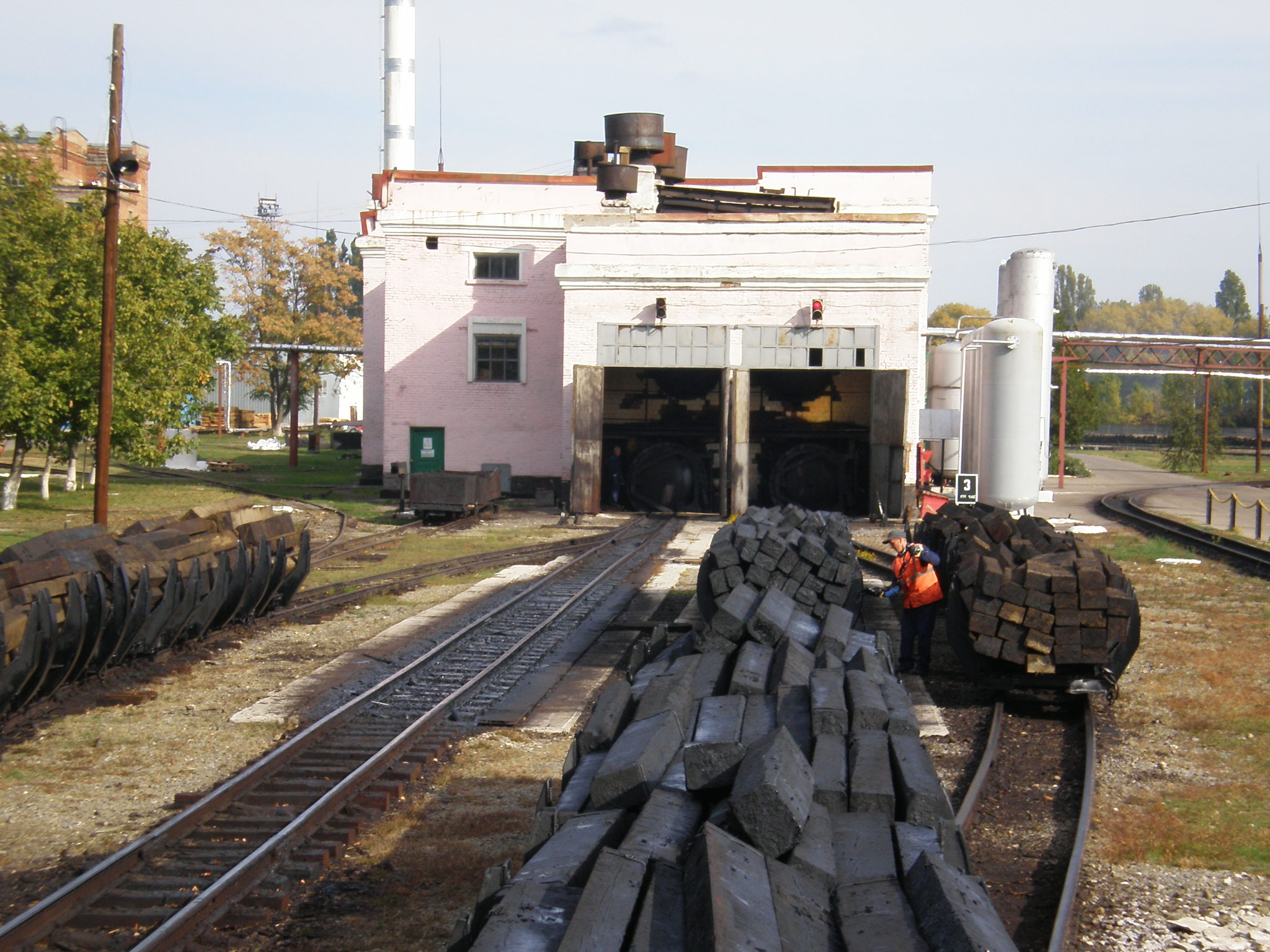 Узкоколейная железная дорога Тихорецкого шпалопропиточного завода  — фотографии, сделанные в 2007 году (часть 2)