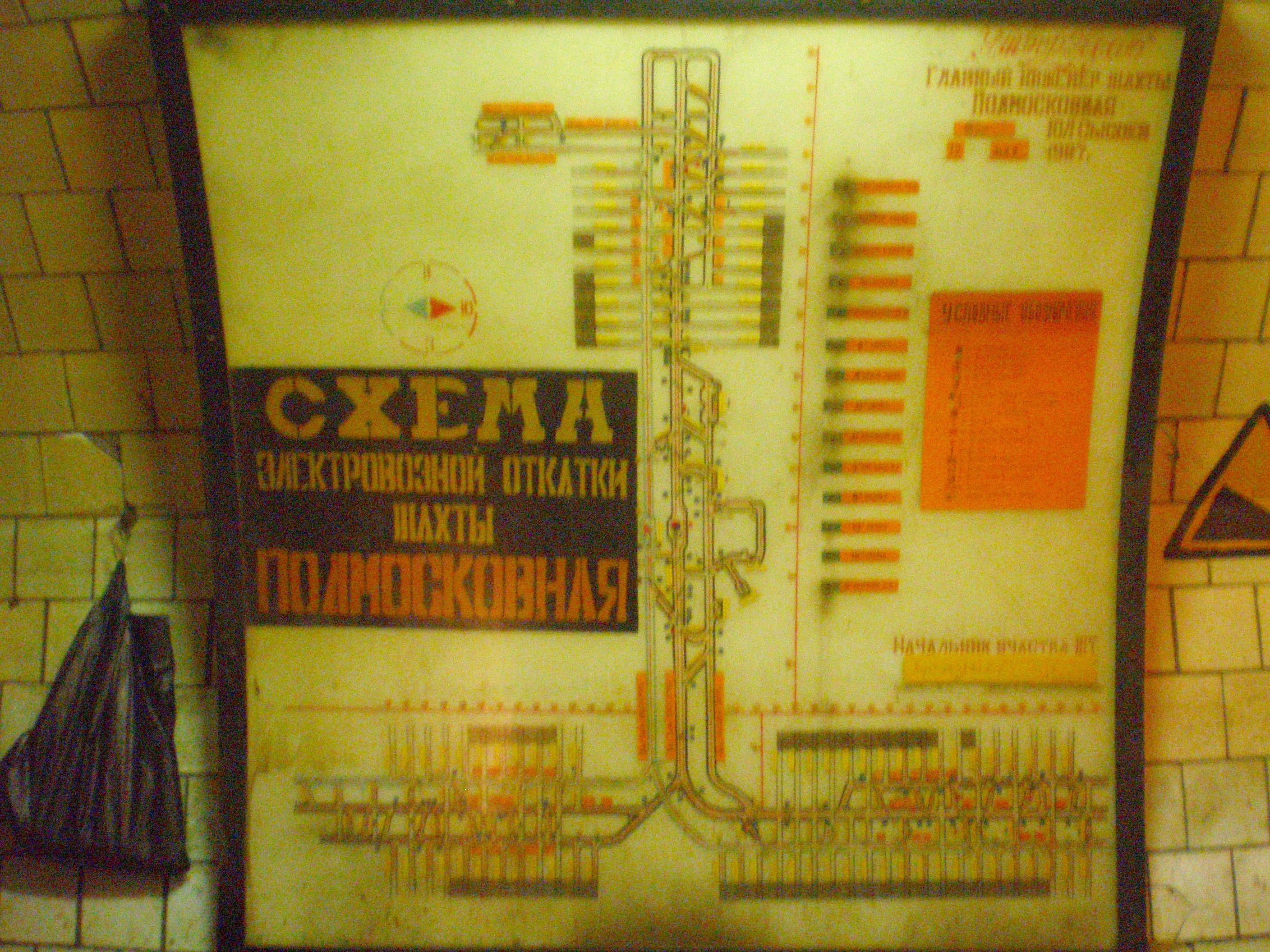 Узкоколейная железная дорога на шахте «Подмосковная»  — фотографии, сделанные в 2009 году (часть 14)