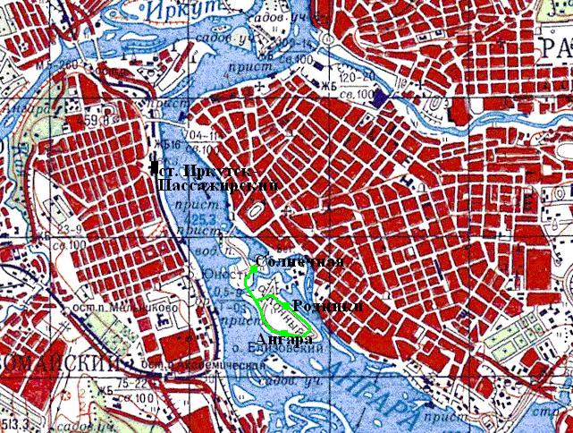 Малая Восточно-Сибирская  детская железная дорога  — схемы и   топографические карты