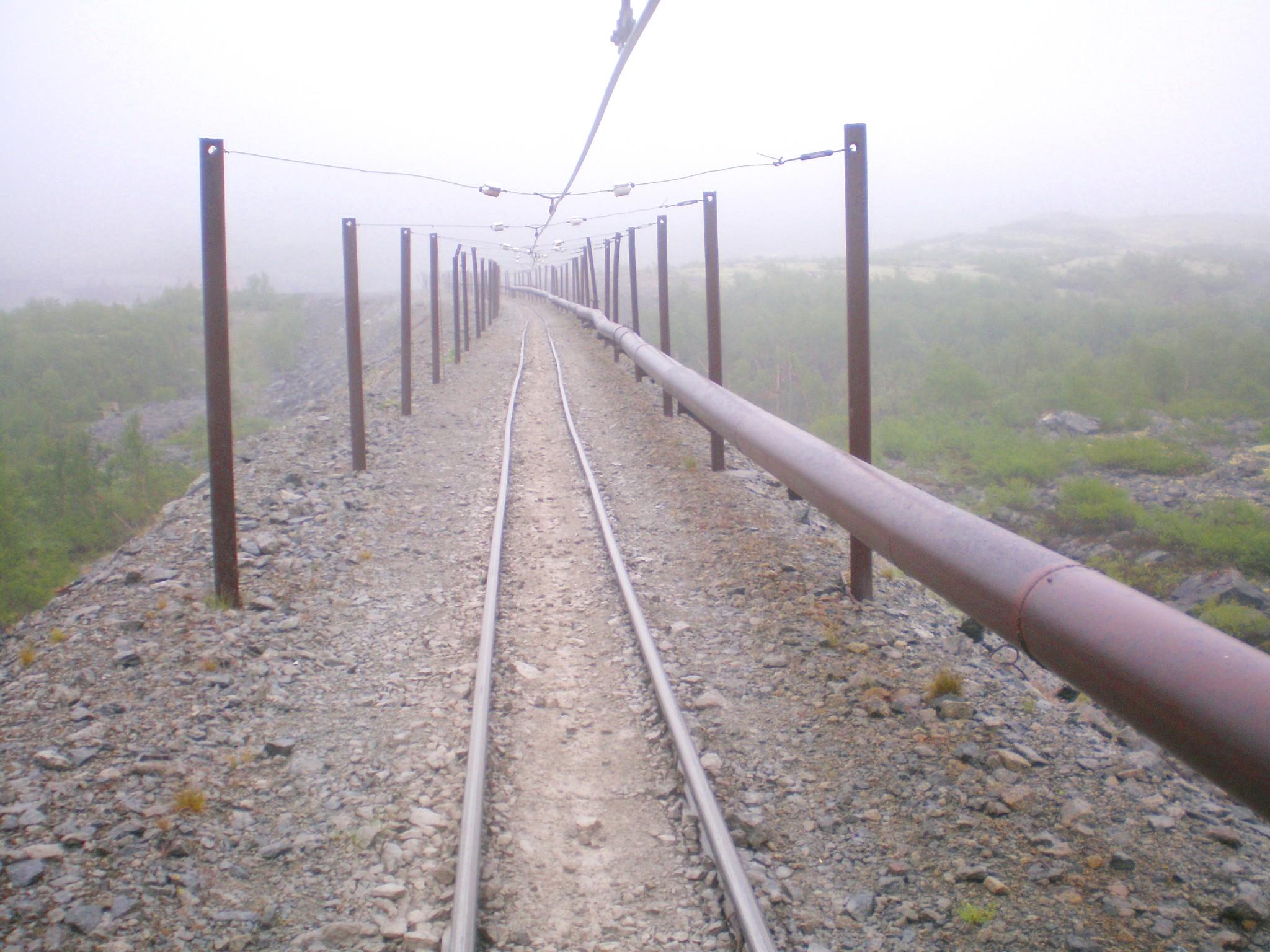 Узкоколейная железная дорога на Карнасуртском руднике  — фотографии, сделанные в 2008 году (часть 2)