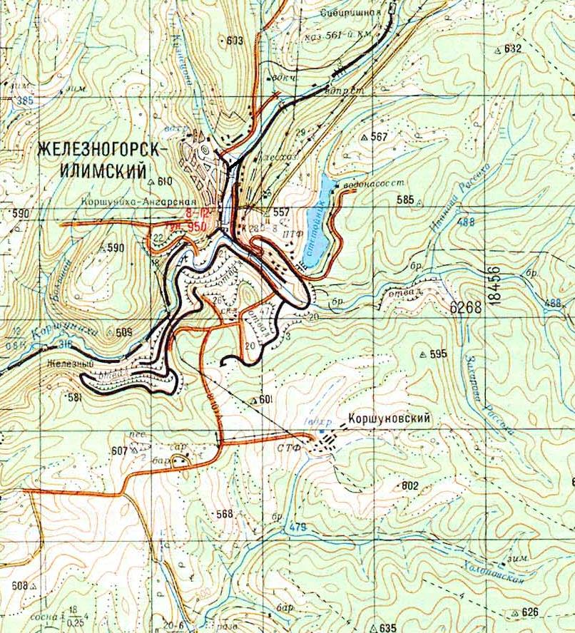 Железнодорожные линии Коршуновского горно-обогатительного комбината