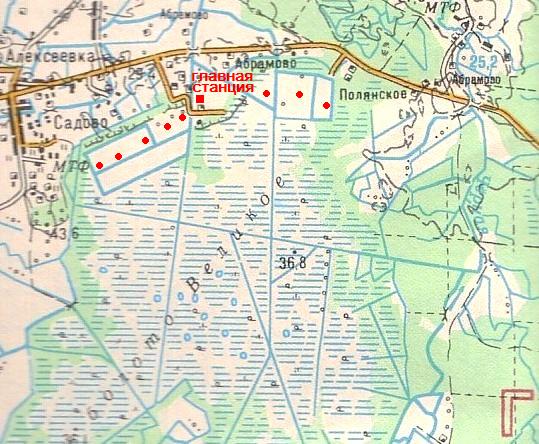 Узкоколейная железная дорога Краснознаменского торфопредприятия — схемы и топографические карты