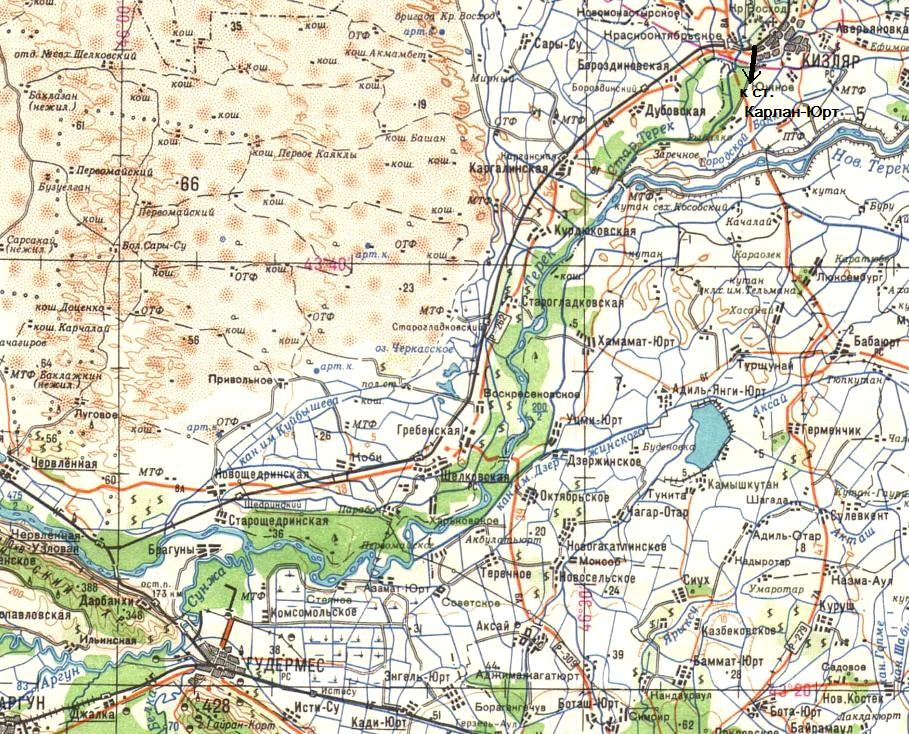 Железнодорожная линия Червлённая-Узловая — Кизляр