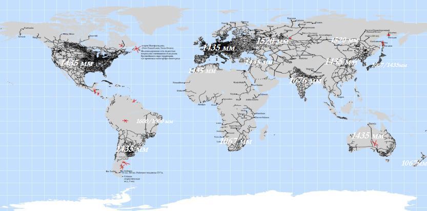 Описания железных дорог зарубежных стран